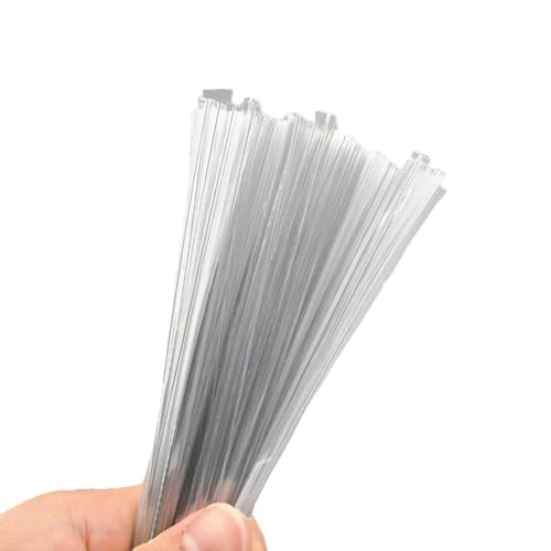 HAHIYO 300Pcs 5inches Cear Metal Twist Ties Bread Candy Coffee Bag Ties Plant Garden Twist Ties for Cellophane Treat Bags Gift Wraping Bags Plastic Bags Halloween Party Cake Present Art Crafts - color: Cear, size: 5 Inches