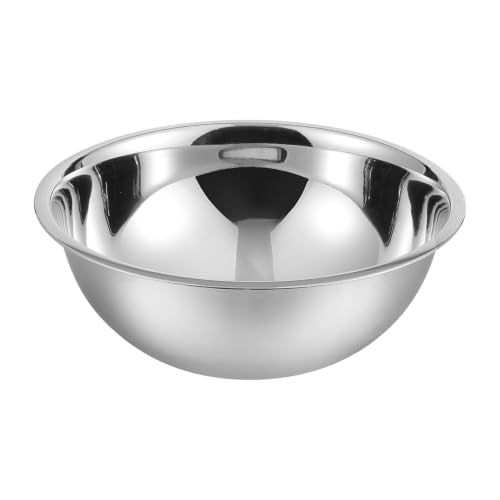YBM HOME 2.5 Quart Stainless Steel Premium Mixing Bowl – Heavy Duty Deep Prep Bowl for Baking, Cooking, Dough Mixing, Salad Serving & Commercial Kitchen Use - size: 2.5 Quarts