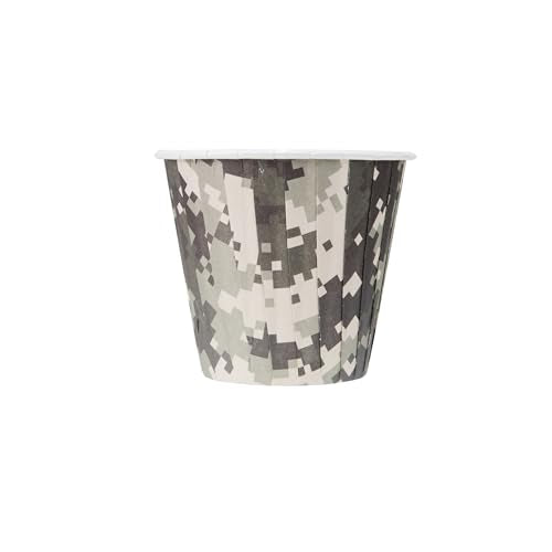 Restaurantware 4 oz Round Camouflage Paper Tall Baking Cup, 200 Pack - color: Camouflage, size: Tall