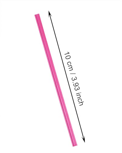 ONLYKXY 500pcs Kraft Paper Twist Ties Plant Ties 4inch Reusable Bread Twist Ties cake pop ties Cable Ties Candy Ties for Bags (Rose Red) - color: Rose Red