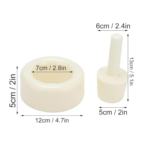 2PCS Waffle Cone Shaper, Cone Ice Cream Maker Cone Roller Waffle Rolling and Forming Tool Cone Roller Egg Roll DIY Mold Waffle Cone Mold Kit Pastry Ice Cream Waffle Cone Mold for Kitchen, White