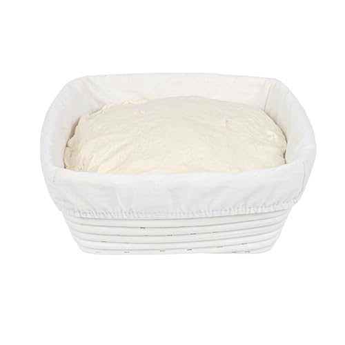 Restaurantware 9 3/4 In Square Rattan Banneton Bread Proofing Basket, 1 Ct - size: Square-1 Count