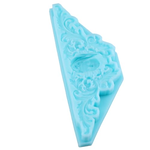 3D Baroque Fondant Molds Curlicues Scroll Relief Silicone Molds - color: Style F