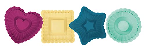 Talisman Designs Plunger Style Thumbprint and Linzer Cookie Cutters, 4 Piece Set - style: Thumbprint and Linzer Cookie Cutters