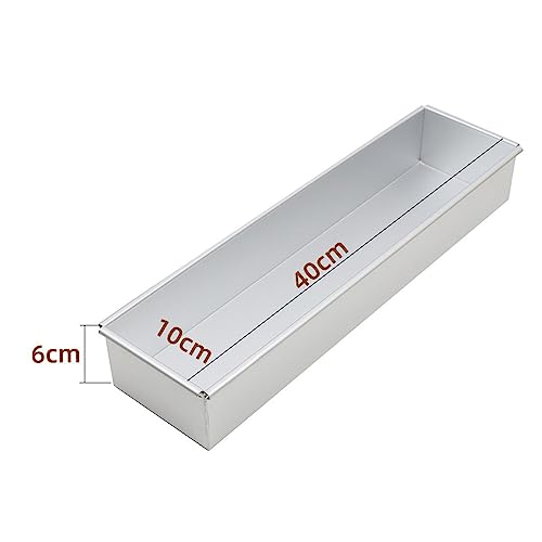 Aluminum Cheesecake Pan,Rectangular Cake Pan,Brownie Cake Baking Maker,Nonstick Tiramisu Pan Cake Baking Tray,Cake Pastry Cutter for Tiramisu Cheesecake Mousse Dessert, fixed frame