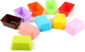 10Pcs Mini Loaf Pans, Silicone Square Cake Molds (Random Colors)