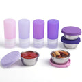 MICEBAY 8-Pack Salad Dressing Container, Leakproof Squeeze Bottles - color: Purple