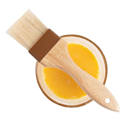 Restaurantware-Pastry Tek 1 Boar Bristles Pastry Brush, 2 Inches Buttering Tool – Hardwood Handle, Built-In Hanging Hole, Wood Basting Applicator, Sturdy Ferrule, For Glazing And Basting - size: 8 3/4"