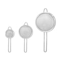 Farberware 3-Piece Fine Mesh Strainer Set Stainless Steel