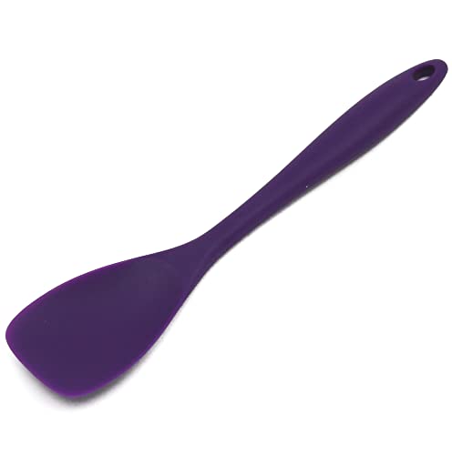Chef Craft Premium Silicone Spoon Spatula, 11.5 inch, Purple - color: Purple