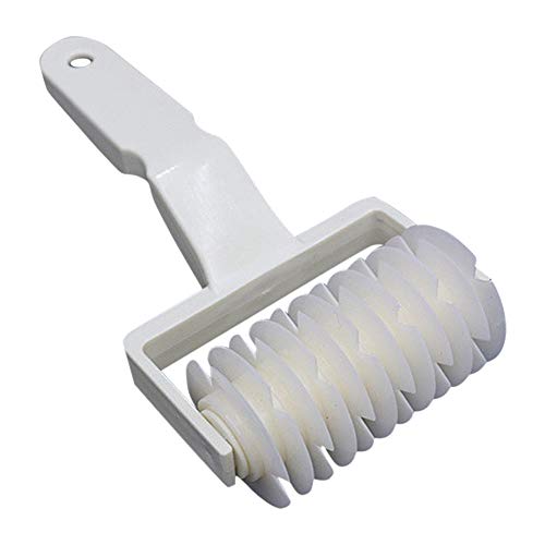 Pastry Lattice Roller Cutter 45mm Wheel Diameter 190mm Length ABS Material for Pie Crust Design Baking Tool Cutting Efficiency Home Bakers Saving Time in Dessert Preparation
