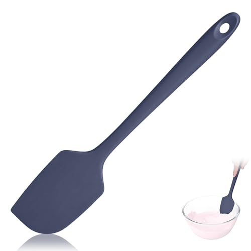 600ºF Heat Resistant Large Baking Silicone Spatula, Midnight Blue - color: Midnight Blue, size: 11.34in - Large Spatula