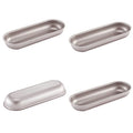 CHEFMADE Mini Loaf Pan Set, 7-Inch 4Pcs Non-Stick Hotdog-Shaped Bread and Cake Bakeware for Kitchen Baking (Champagne Gold) - size: 03 - 7" Hotdog 4Pcs