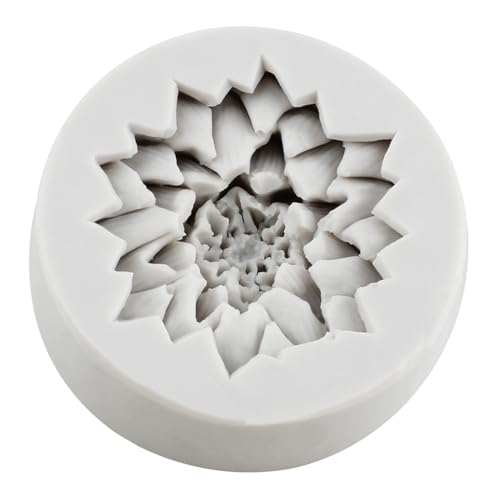 3D Chrysanthemum Silicone Mold Flower Fondant Cake Molds Set Of 2 - color: Style H