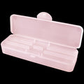 Beauticom Double-Layer Personal Storage Storage Case for Professional Nail Art Pens, Nail Brush, Tools (Pink) - color: Pink