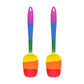 Cooking With Pride Non-Stick Spoon Spatula, Heat-Safe Silicone With Iron Core, 10.5-Inch, Set of 2 - size: Spatula - 10.5-Inch - Set of 2
