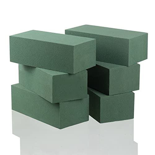 Royal Imports Floral Foam Blocks Pack of 6 (9” x 4.3” x 3.1”) - size: 6 Pack