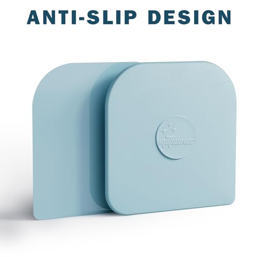 Pan Scraper, 5 Pcs Pot & Dish Scraper Plastic, Sturdy Scraper Kitchen Tool - color: Aqua, size: 5 Pcs