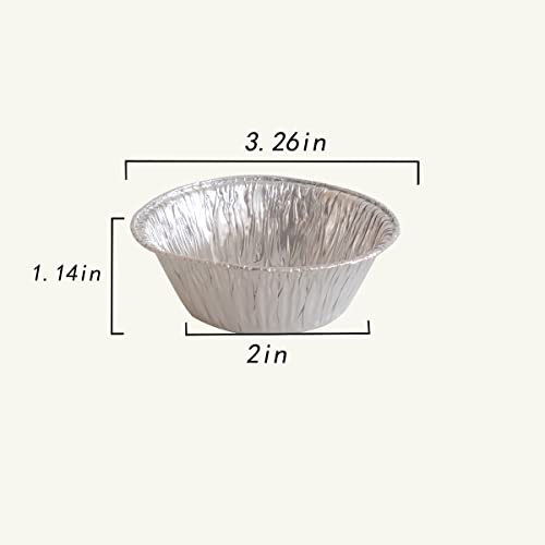 Aluminum Foil Pie Trays, Mini Pie Pans, Disposable Baking Tart Molds, Aluminum Foil Pie Pan for Baking Tart Eggs, Quiche Pie, Caramel Pudding Pie (400 PCS) - style: 400 PCS Pie Pans