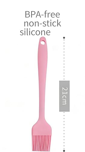 Silicone Basting Brush Set, Heat Resistant 446°F, 3-Pack