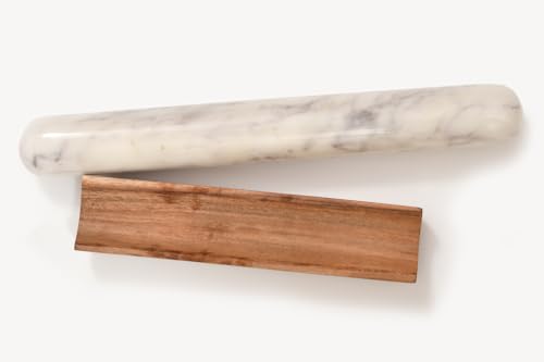 Marble Rolling Pin on Wood Base by Verve CULTURE