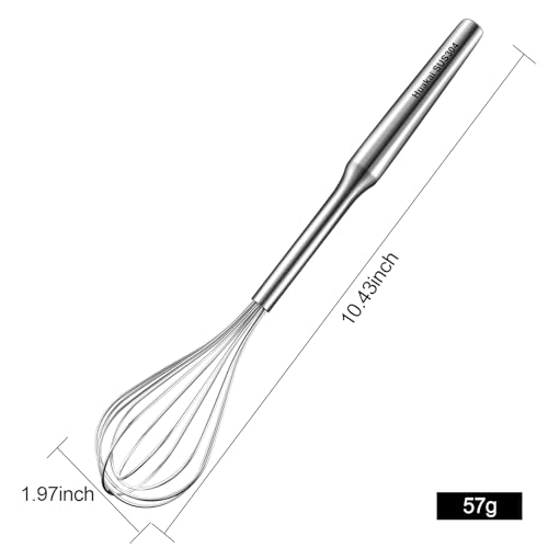 Stainless Steel Small Whisk, 10-Inch