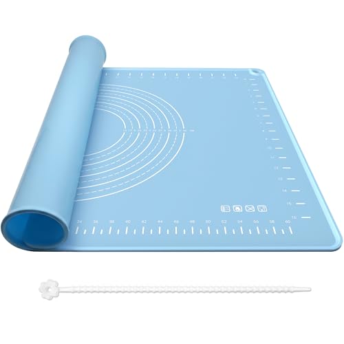 24x16 Silicone Rolling Mat Non-Stick Food Grade Baking Mat w/Measurements - size: 24"L x 16"W