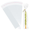 200 Pcs Pretzel Rod Bags Small Clear Individual Plastic Resealable Cellophane Treat Bags with Twist Ties for Chocolate Candies Cookies Candy Packaging Wrapping Gift Giving Party Favors - size: 2x8.2 Inches