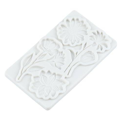 Flower Silicone Fondant Mold Daisy Flower Chocolate Candy Molds - color: Style P