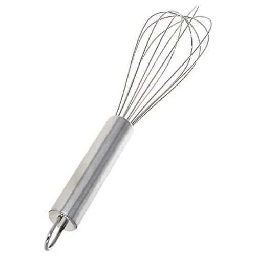Utoolmart Whisk, 8 Inch Stainless Steel Egg Wire Whisks, Balloon wire whisk for Cooking Baking, Professional Whisking Wisk Kitchen Tool Utensil, Wisker for Stirring