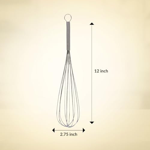 Mrs. Anderson’s Baking Egg and Batter Whisk, 18/8 Stainless Steel, 12-Inches - style: Egg Whisk