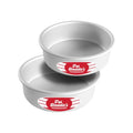 Fat Daddio's Anodized Aluminum Round Cake Pans, 2 Piece Set, 6 x 2 Inch - size: 6 x 2 Inch, Set of 2, style: Sets