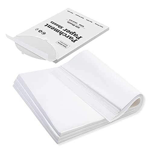 Katbite 500 Pcs Parchment Paper Baking Sheets, 16x24 Inch, Heavy Duty - size: 16"x24"-500