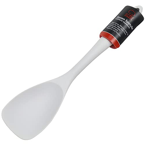 Chef Craft Premium Silicone Spoon Spatula, 11.5 inch, Gray - color: Gray