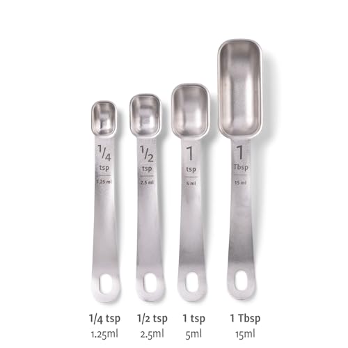 Full Circle Level Up Precision Stainless Steel Measuring Spoons - style: Measuring Spoons 4pc