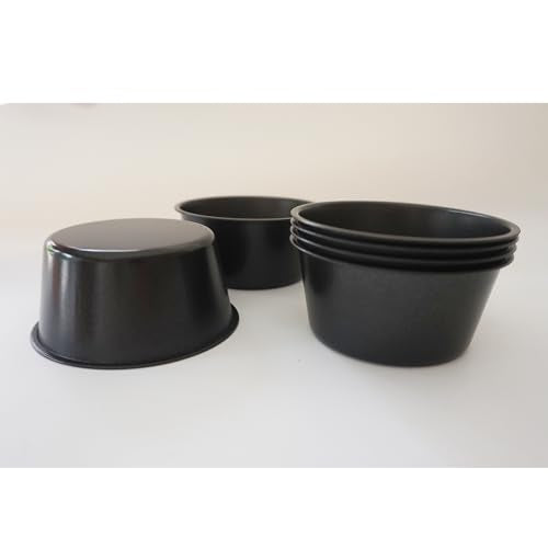 6 Pack Nonstick Popover Pans, 3 Inch Individual Mini Cupcake Tins - size: 3.1" x 1.4"