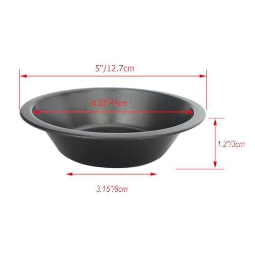 Mini Pie Pans 5 Inch, 8 Pieces Nonstick Round Pot Pie Plates - style: Round Edge 8PCS