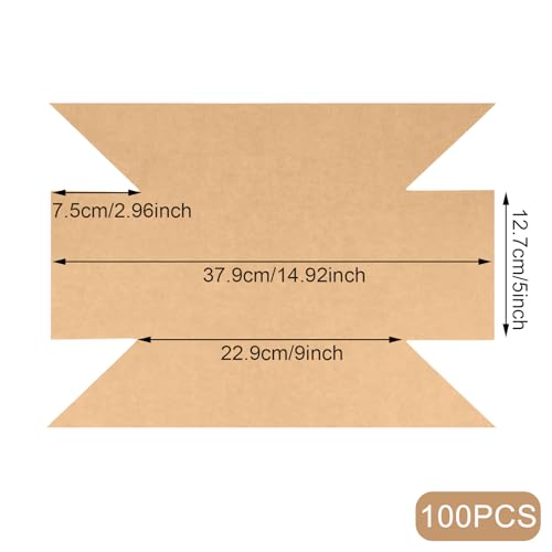 100 Pcs 9x5 in Loaf Pan Liners for Baking Bread Pan Parchment Paper - size: 14.92*5 inch