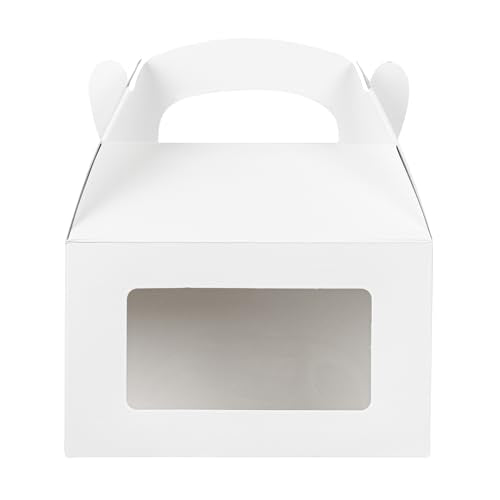 Restaurantware White Paper Gable Box Take Out Container, 25 Pack