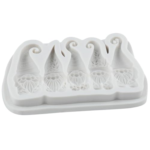 Christmas Elf Fondant Mold Gnome Silicone Mold - color: Style P