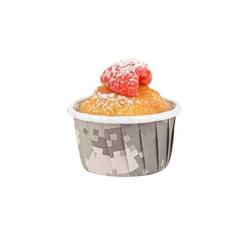 Restaurantware 1 oz Round Camouflage Paper Small Baking Cup, 200 Pack - color: Camouflage, size: Small