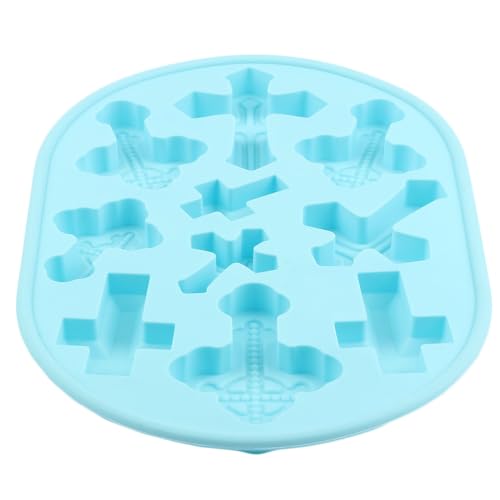10 Cavity Cross Silicone Candy Molds Set Of 2