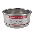 LABALPHA 8 Mesh Lab Sieves, Test Sieve #8 Mesh, 4'' Diameter, 304 Stainless Steel Wire Cloth (2.5mm) - size: 8 mesh (2.5mm)