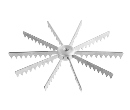 Soro Essentials- 10-Cut Aluminum Pie and Cake Marker- Guideline and Portion Divider Cake Cutter Silver Pie Slice Cutter Baking Tools Kitchen Accessories Cook Supplies for Cheesecake Pizza - size: 10-Cut