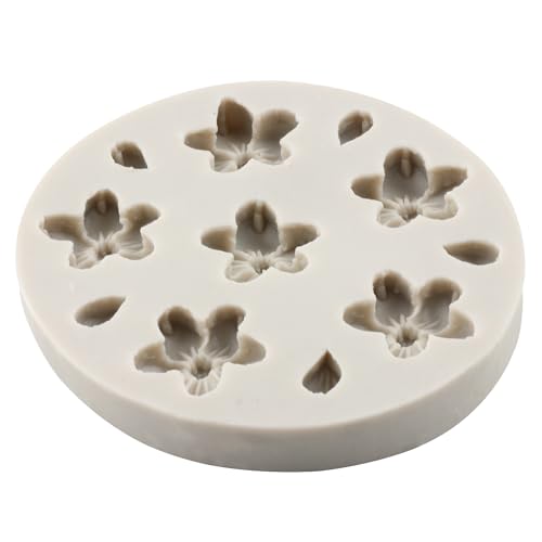 Flower Fondant Molds Plum Cherry Blossom Silicone Mold - color: Style G