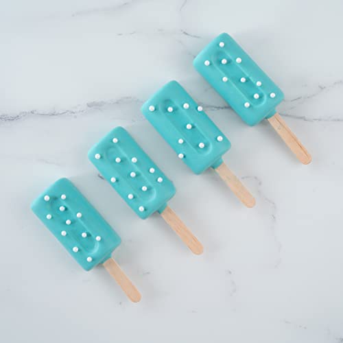 Restaurantware White Silicone Popsicle Mold, 4 Cavities, Cylinder, 1 Ct - size: 1 Count, style: Cylinder