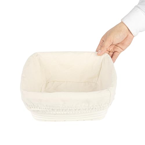 Restaurantware 9 3/4 In Square Rattan Banneton Bread Proofing Basket, 1 Ct - size: Square-1 Count