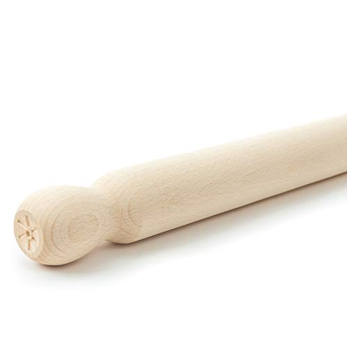 tuuli Kitchen Wooden Rolling Pin for Baking Pizza Fondant Pastry Dough Roller 15.7 inches