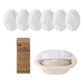 6 Pack Bread Proofing Basket Covers Liners fit 8in Oval - size: 8inch Oval