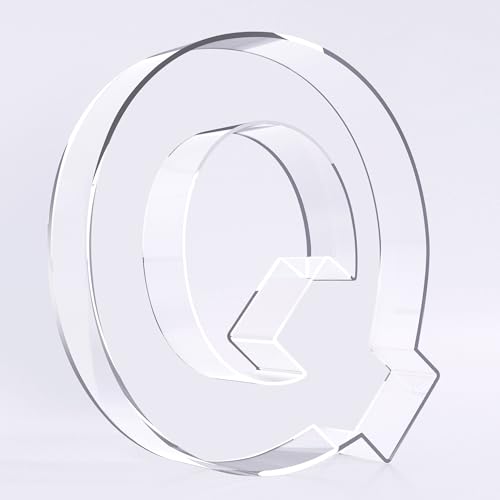 Ledido Reusable 10'' Fillable Acrylic Charcuterie Board Box Letter Q - color: Letter Q